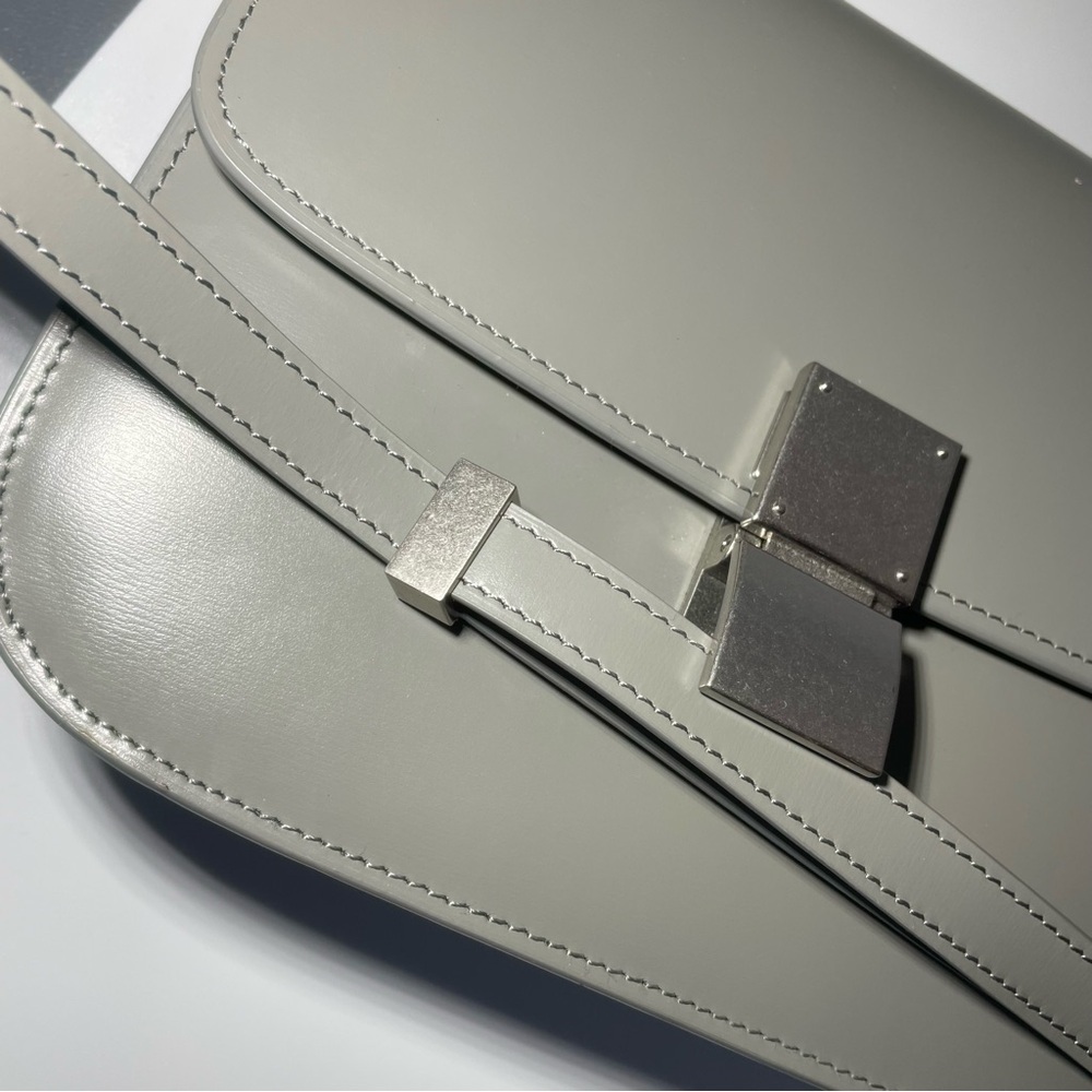 Celine Medium Classic Bag In Box Calfskin Gray - Picture 9 of 15